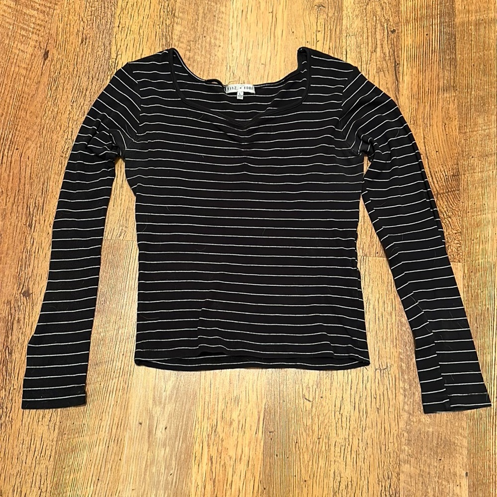 Fits + Eddi Long Sleeve Striped Top